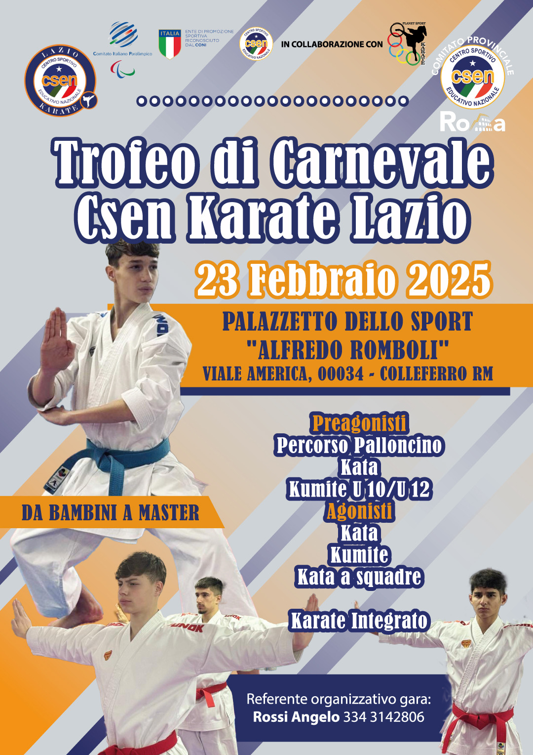 Trofeo di carnelave csen karate lazio 2025